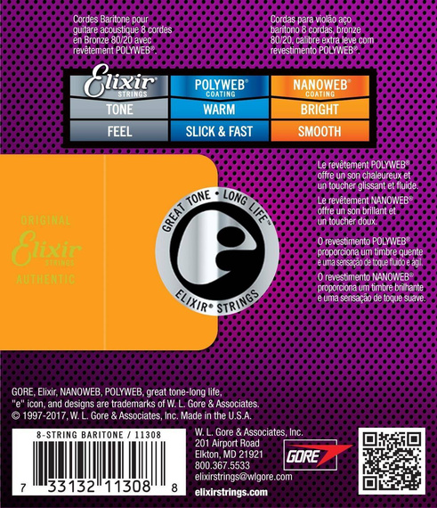 Elixir 11308 - (16-70) NW struny barytonowe