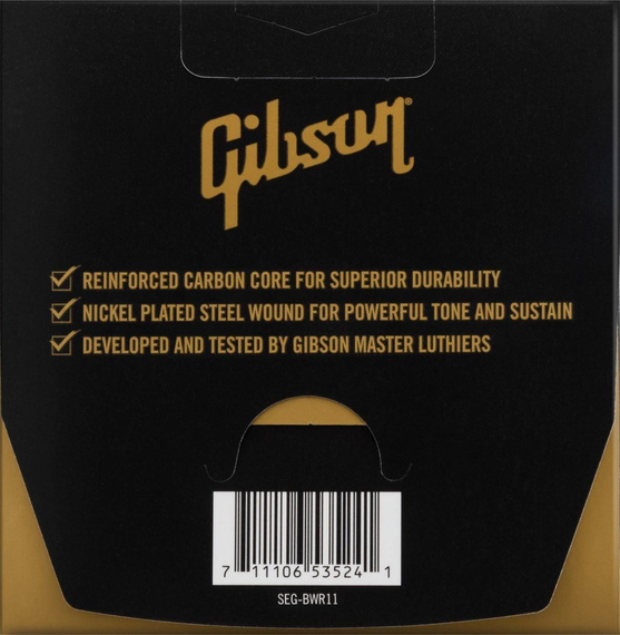 Gibson Gibson Brite Wire Reinforced Electric Guitar Strings 11-50 Medium Gauge struny