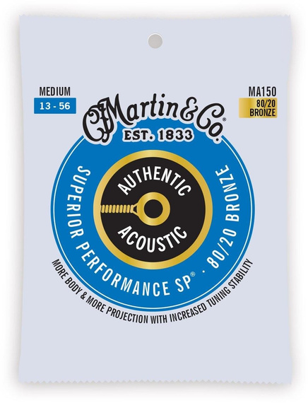 Struny do Gitary Akustycznej Martin MA150 Authentic Medium 80/20