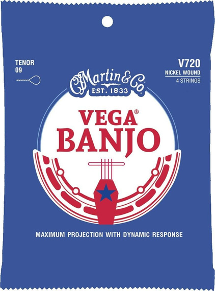 Struny do Banjo Martin V720 Strings Vega Banjo 7204 Str Tenor