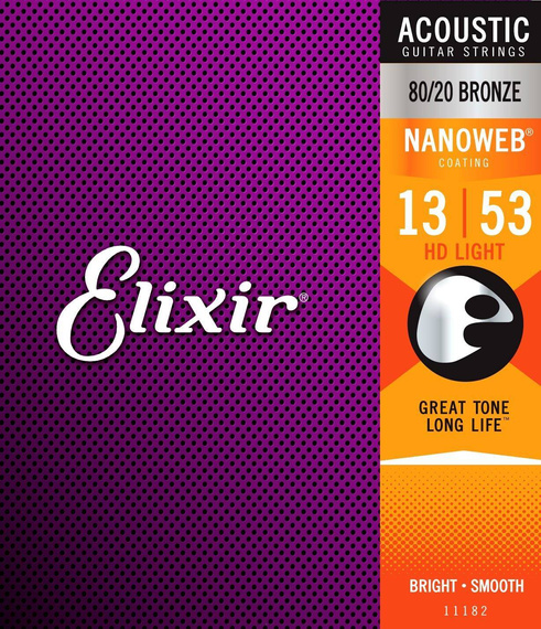 Elixir 11182 HD Light NanoWeb 13-53 - struny akustyczne