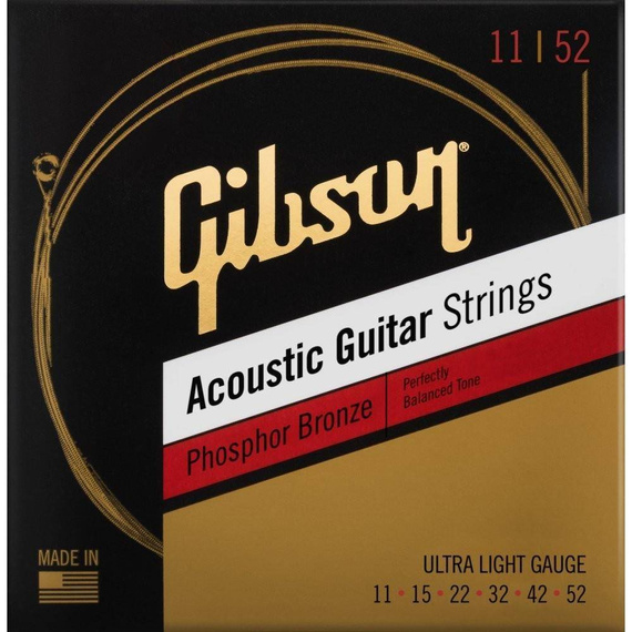 Gibson SAG-PB11 Phosphor Bronze Acoustic Guitar Strings struny do gitary akustycznej