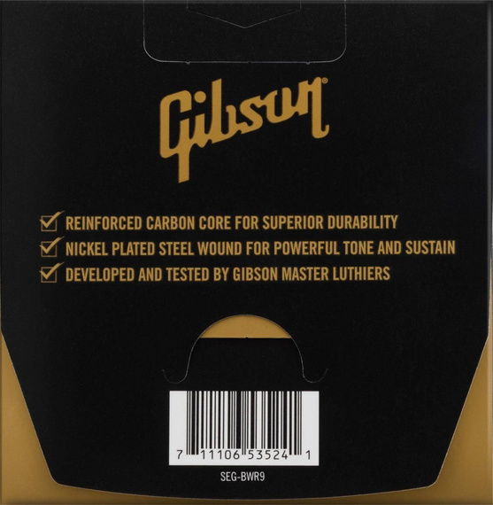 Struny do gitary elektrycznej Gibson Brite Wire Reinforced 9-42 Ultra-Light