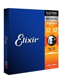 Struny do gitary elektrycznej Elixir 12152 NanoWeb Heavy 12-52
